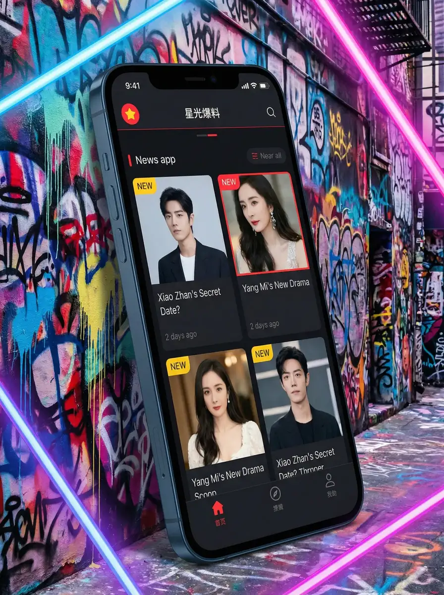 害羞草 APP界面展示 - 掌上吃瓜神器